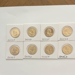 SACAGAWEA US ONE DOLLAR COINS. ALL UNCIRCULATED. RIGHT FROM THE US MINT