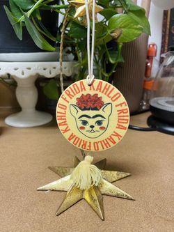 Frida Kahlo cat car air Freshner Sandalwood scent New