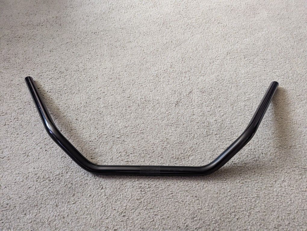 BLACK BEACH CRUISER BICYCLE HANDLEBARS, 22.2 MM AT CENTER