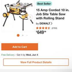 Dewalt Table Saw