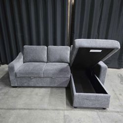 Coddle Aria Fabric Sleeper Sofa with Reversible Chaise *FREE DELIVERY 🚚* 