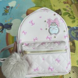 Pink mini backpack