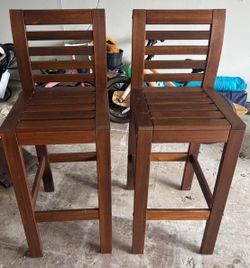 Brown IKEA Barstools