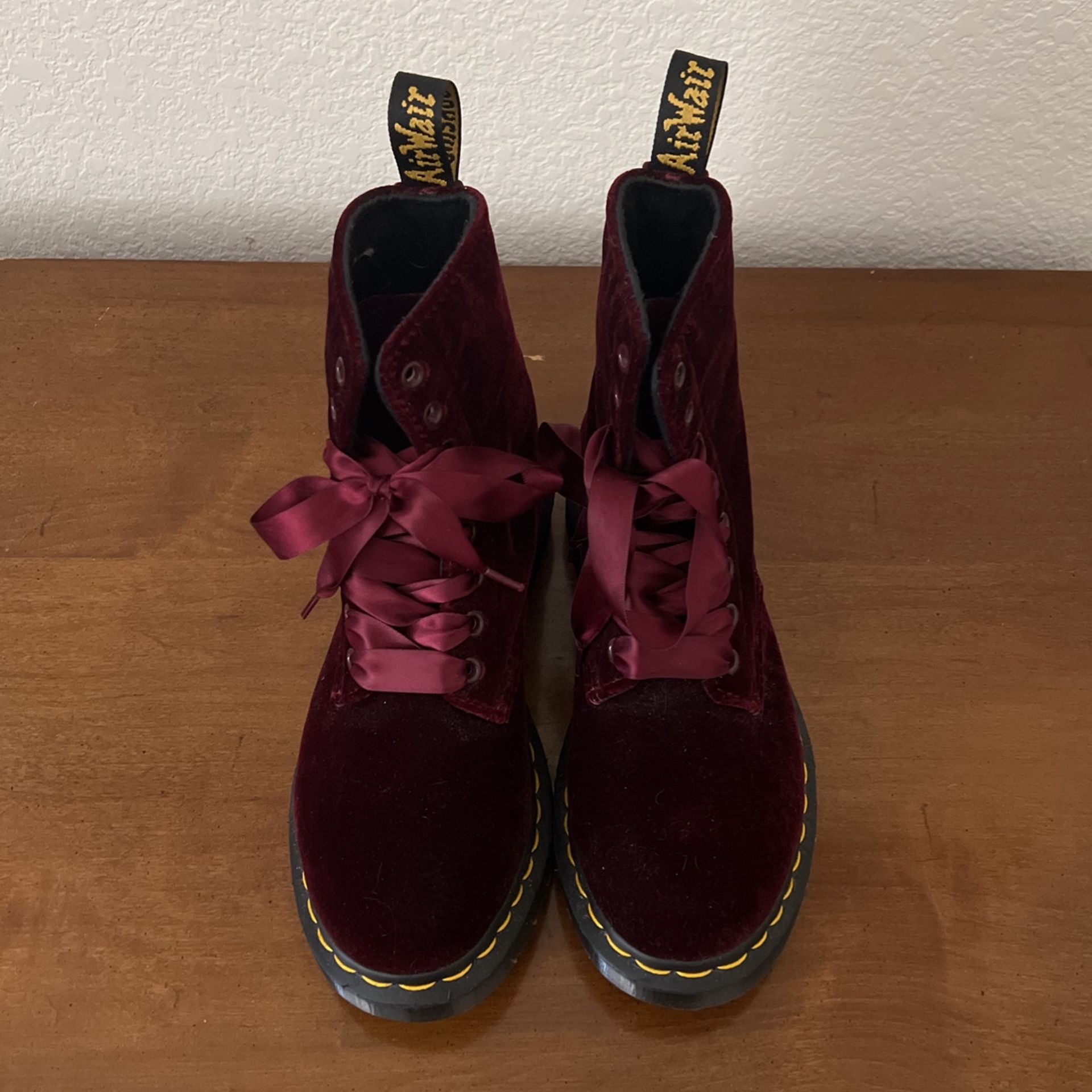 HOT Purple Velvet Doc Martens Pascal Velvet 1460 Pascal Velvet