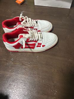 Amiri Skel Low Top Sneakers White Red