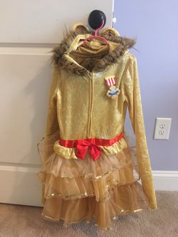 Girls cowardly lion costume