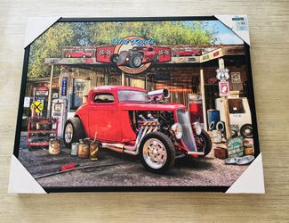 American Ref Hot Rod Canvas Wall Art *New*
