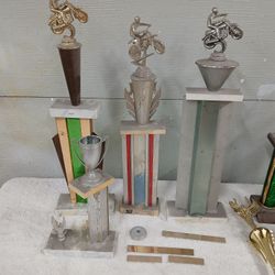 Old Motocross BMX MX Trophies 