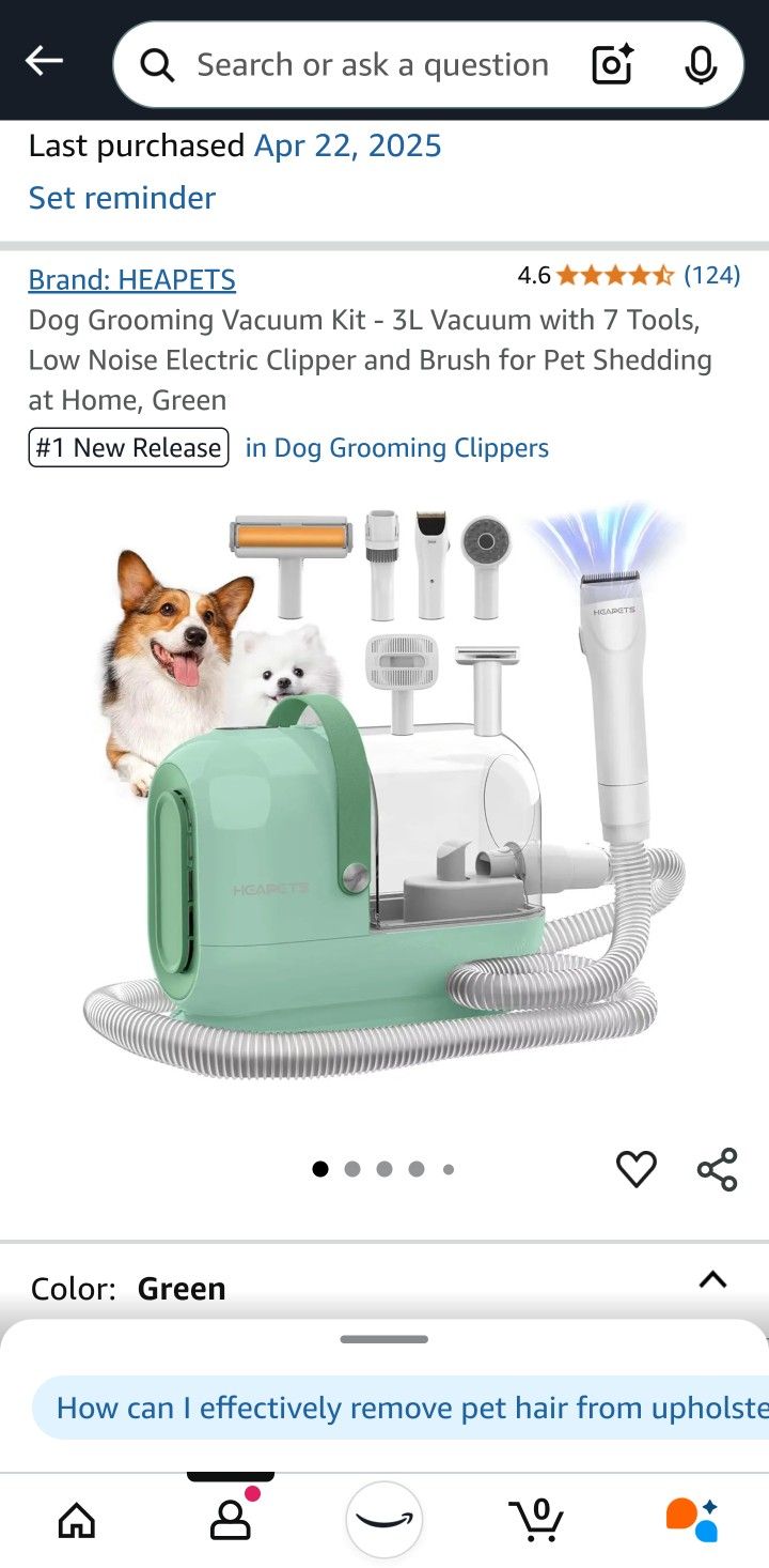 Dog Grooming Vacuum Kit