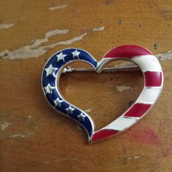 Avon Star's and Stripes Pin
