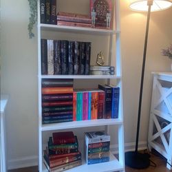 White Wood Bookcase