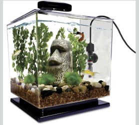 PULACO 25W Small Aquarium Submersible Betta Heater with Free Thermometer Strip, Under 6 Gallon Fish Tanks (Preset Temperature 78°F)