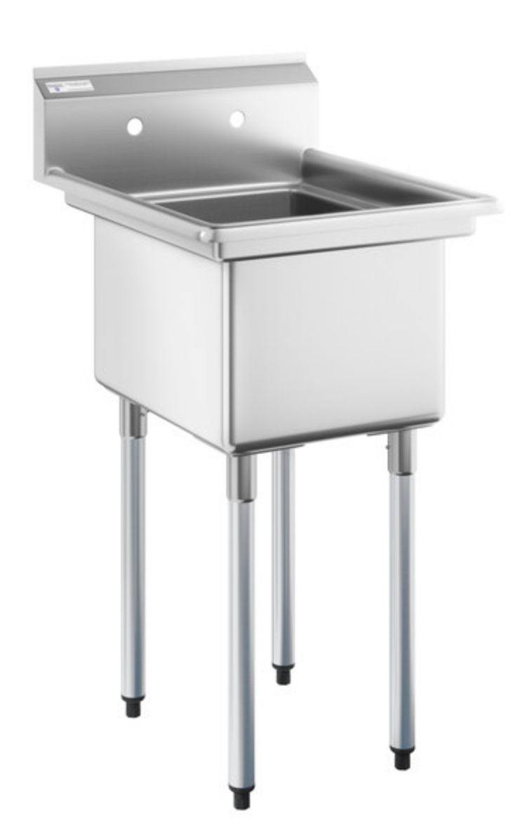 NEW 1 Compartment 16x20 Stainless Steel Sink Hand Wash Mop #4037