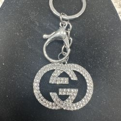 Silver GG keychain 