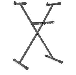 Keyboard Stand - Digital Piano Stand, Single X Style, Black