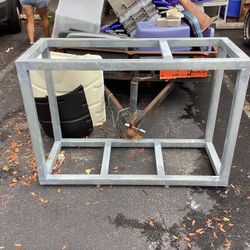 Large Metal heavy duty rack restaurant shelves sturdy garage contractor steel  Calll 