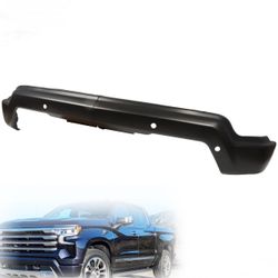 2022-2024 Chevrolet Chevy Silverado 1500 Black Steel Front Bumper Face Bar W/ Sensor Holes