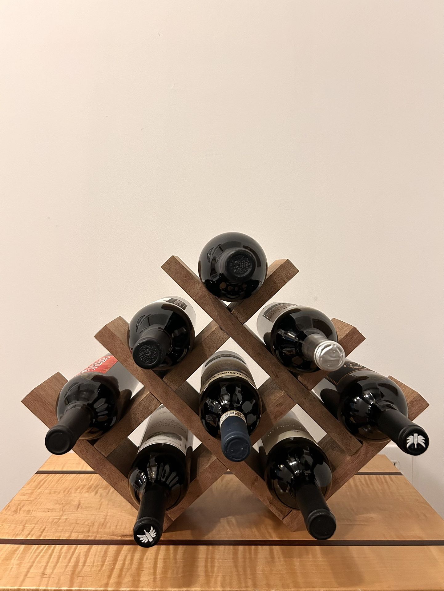 Handcrafted Mahogany Wine Rack