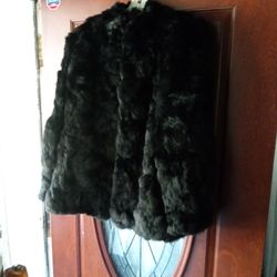 Small Women's Rabbit Fur Coat
