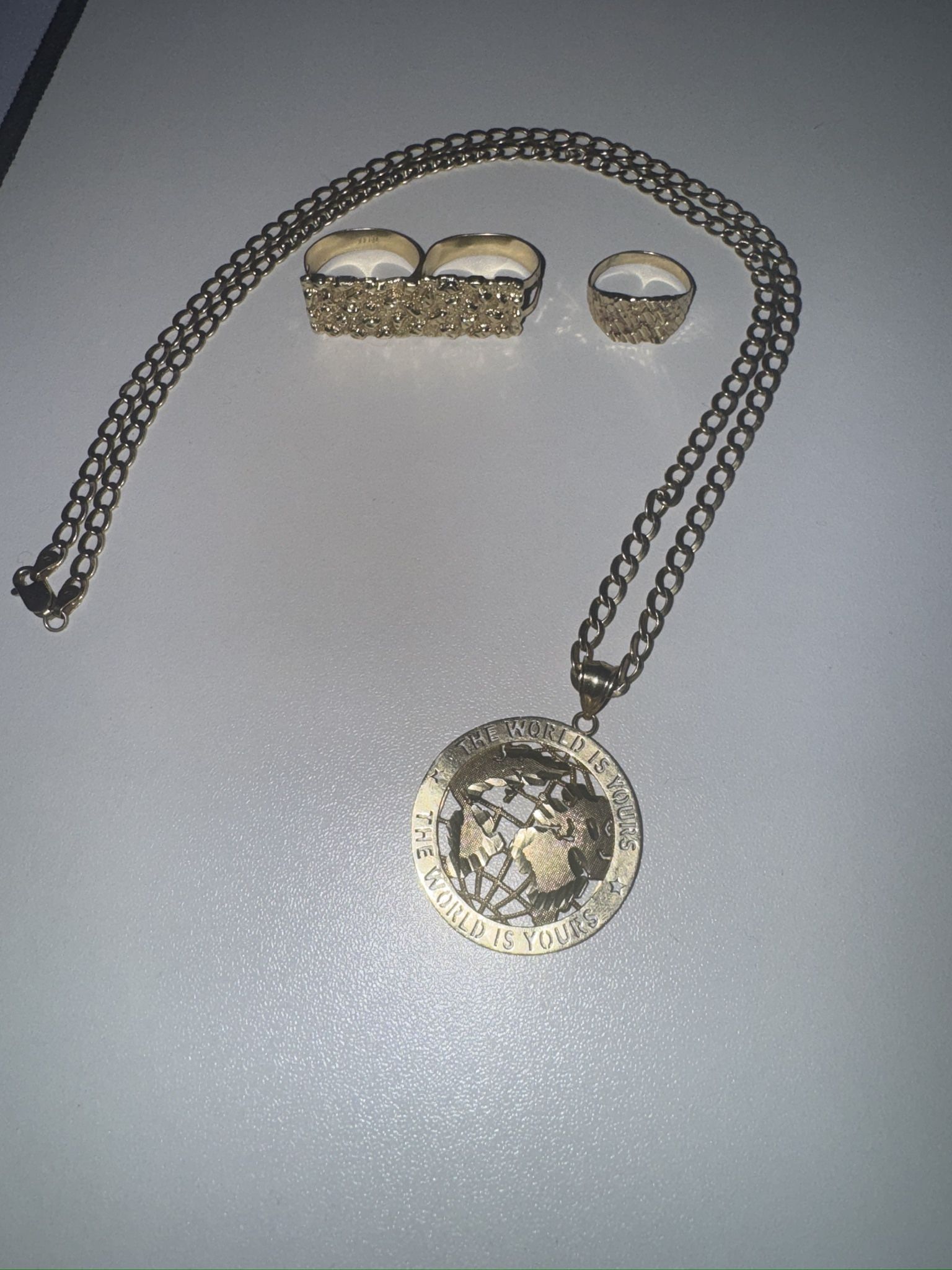 10k Gold Chain And Rings 