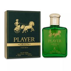 Player Green for men eau de toilette  3.4oz Long lasting