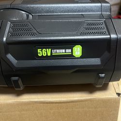 56 Volt Battery For Ego 7.5 Ah