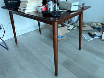 Mid-Century Modern Wood Desk or Dining Table