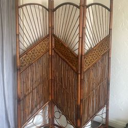 Antique Bamboo Screen