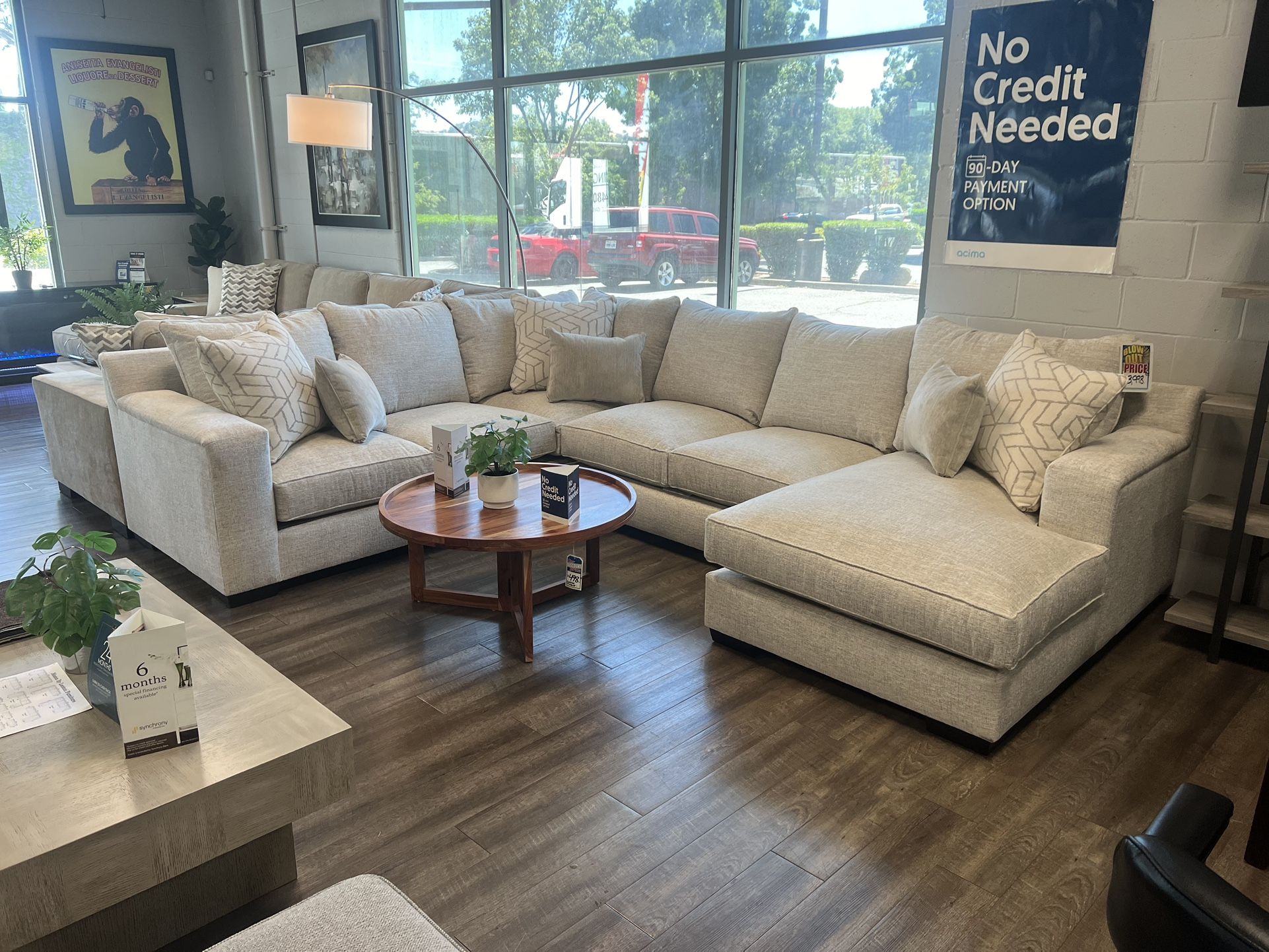 Large Plush Collins Sectional Cloud!