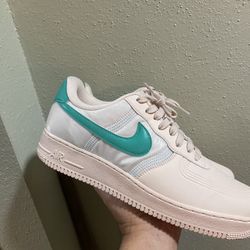 Nike  Air Force 1 One Low Beige White Green Size 12  