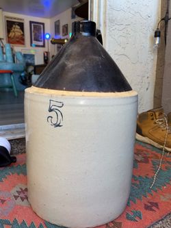 Antique 5 gallon Stoneware Jug