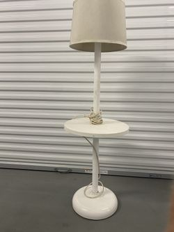 Outdoor Patio PVC PipeTable w/ Lamp