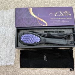 New Hair straightening Brush Gift Women Girl Teens 