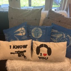 Star Wars pillows For Couch And Two Big Couch pillows