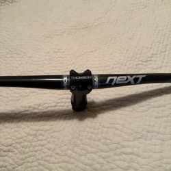 Raceface Next Hand Handlebars, Thompson Stem Extension, Easton Seat post