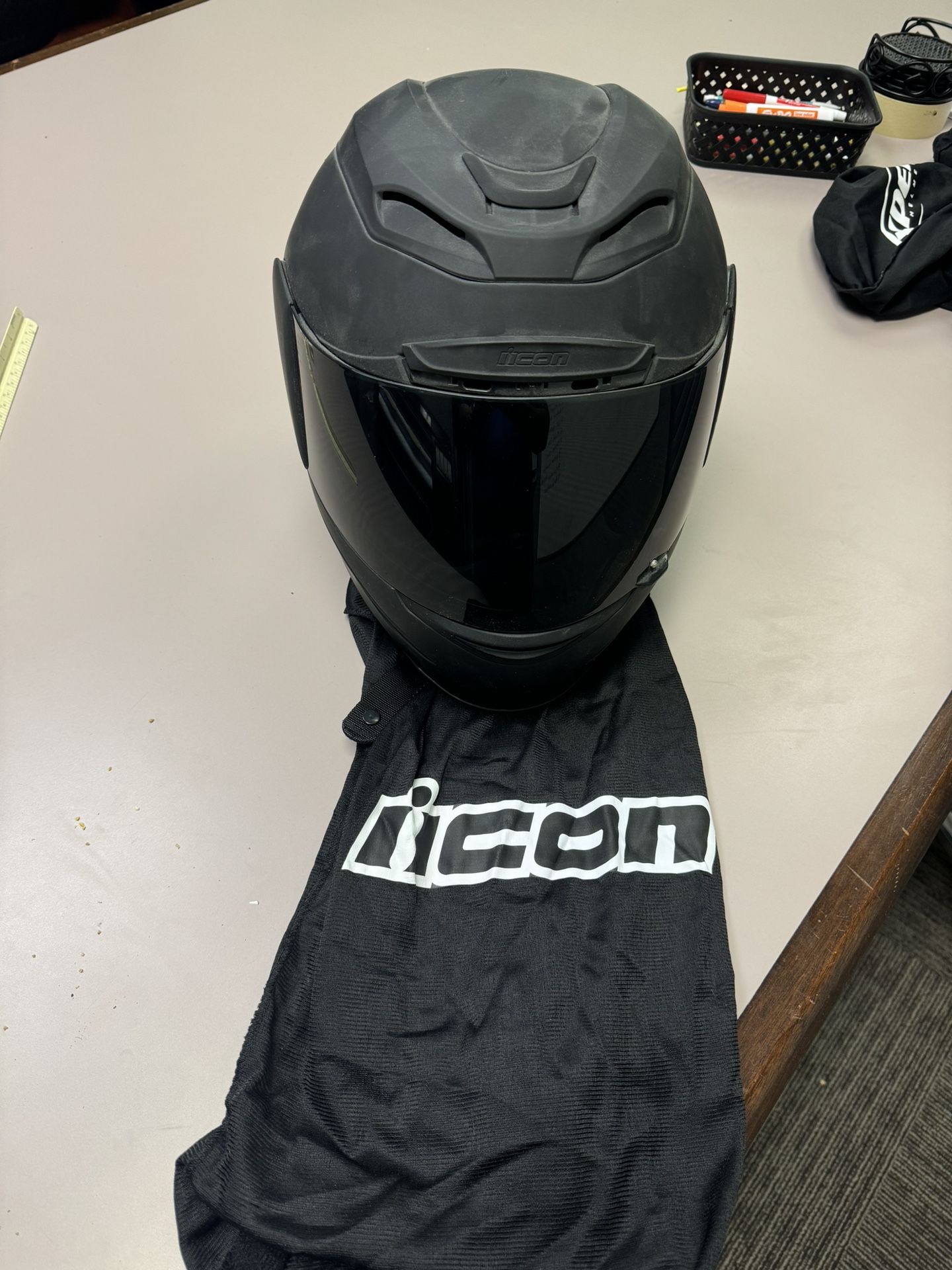 Matte Black Icon Helmet