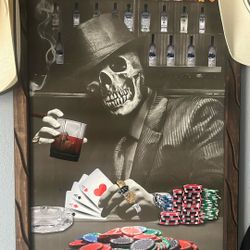Skeleton Poker Canvas 