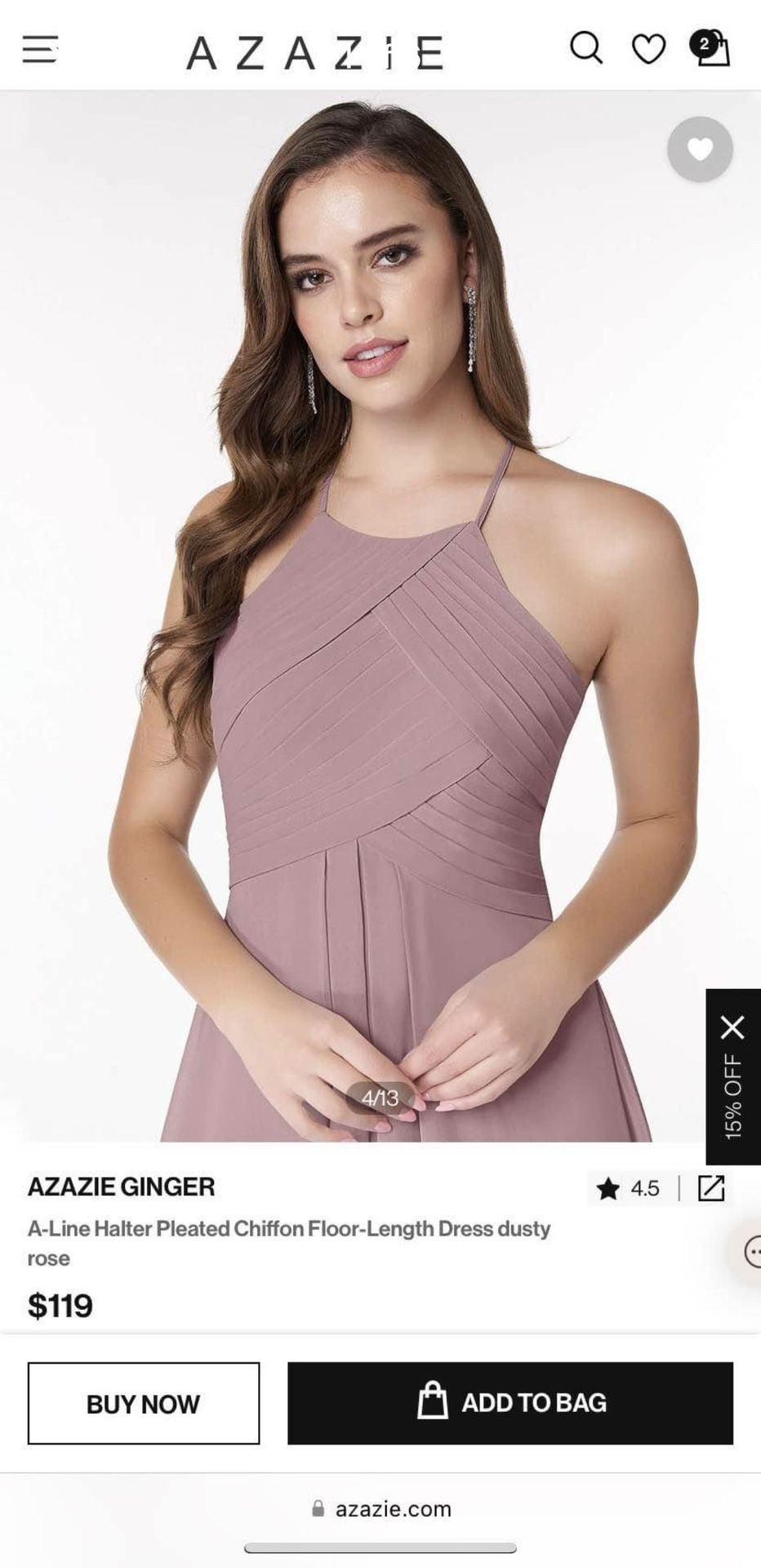 Azazie Bridesmaid Dress