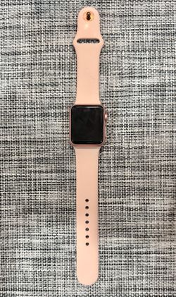 Apple Watch with pink sport band (factory reset)