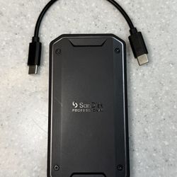 SanDisk Professional 4TB PRO-G40 SSD - Up to 3000MB/s, Thunderbolt 3