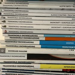 Snowboarding magazines