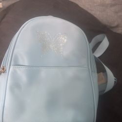 Butterflies Blue Backpack 