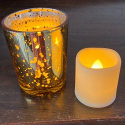 Wedding Or Party Votive Holders And LED Candles