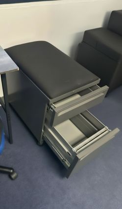 MOVING SALE: Mobile 2-Drawer File Cabinet with Cushion - $25