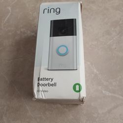 Ring battery doorbell HD video new