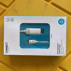 Belkin 4K Mini DP to HDMI Cable for MacBook Air/Pro, Surface Pro/Dock, Monitor, Projector, More