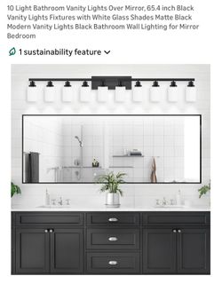 10 Light Bathroom Vanity lights