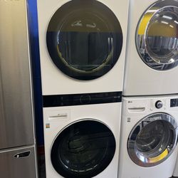 Set thinQ Tower Washer and Dryer gas