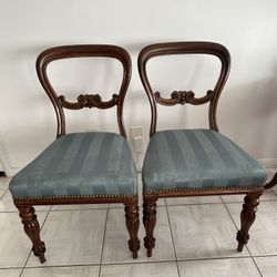 Antique Victorian Ballon Back Dining Chairs