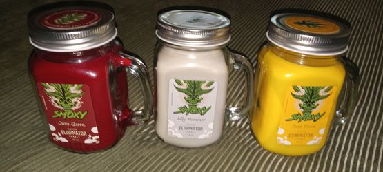 Lot of 3 brand new 13 ounce smoxy odor eliminating candle deal